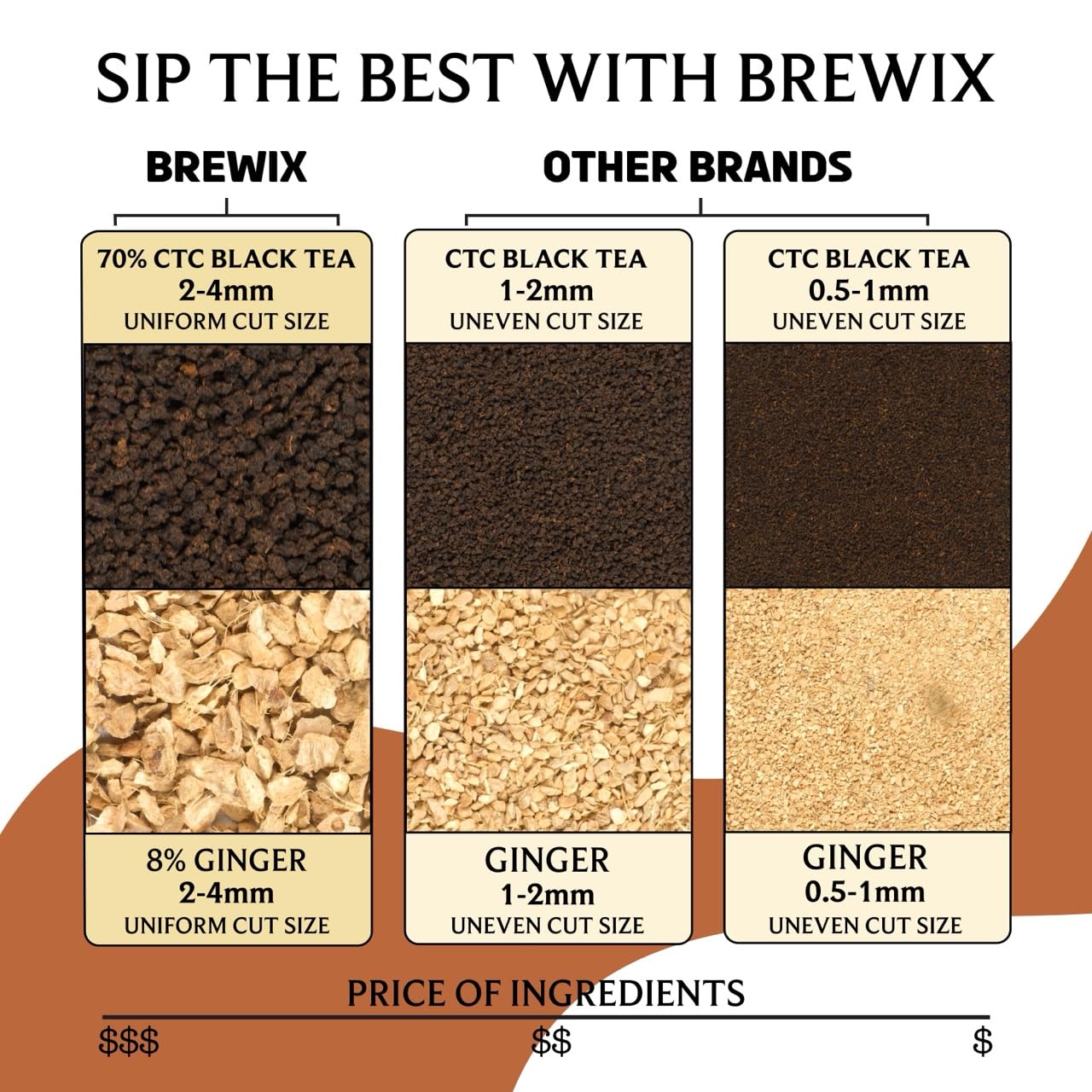 BREWIX Masala Chai Loose Leaf Tea, Strong & Aromatic, 8.82oz (250g)