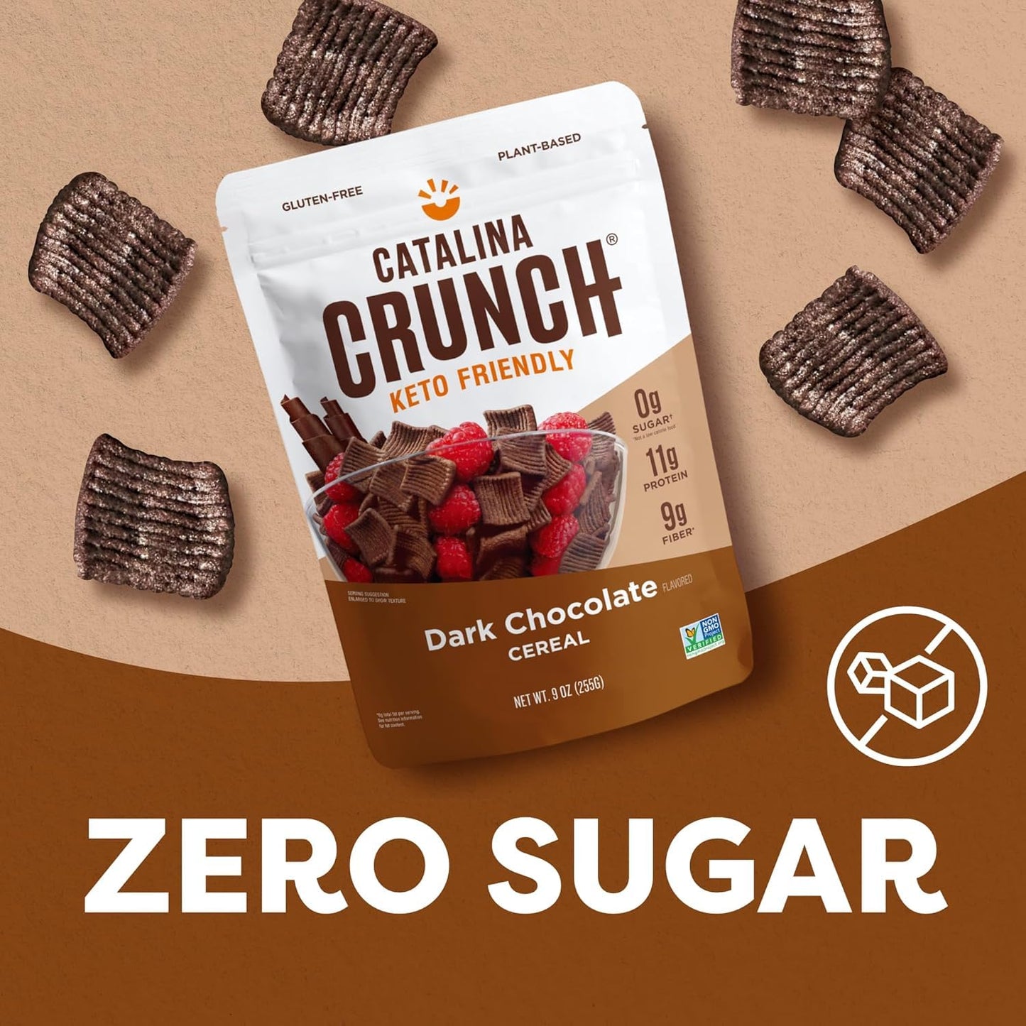 Catalina Crunch Cereal Variety Pack, Cinnamon Toast & Dark Chocolate (2 Flavors) | Low Carb, Zero Sugar, Gluten & Grain Free, Fi