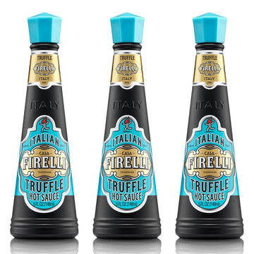 Firelli Truffle Hot Sauce | 5Oz Bottle (Pack Of 3) | Italian Hot Sauce Perfect For Truffle Fries, Sandwiches, Pizza | Great Flav
