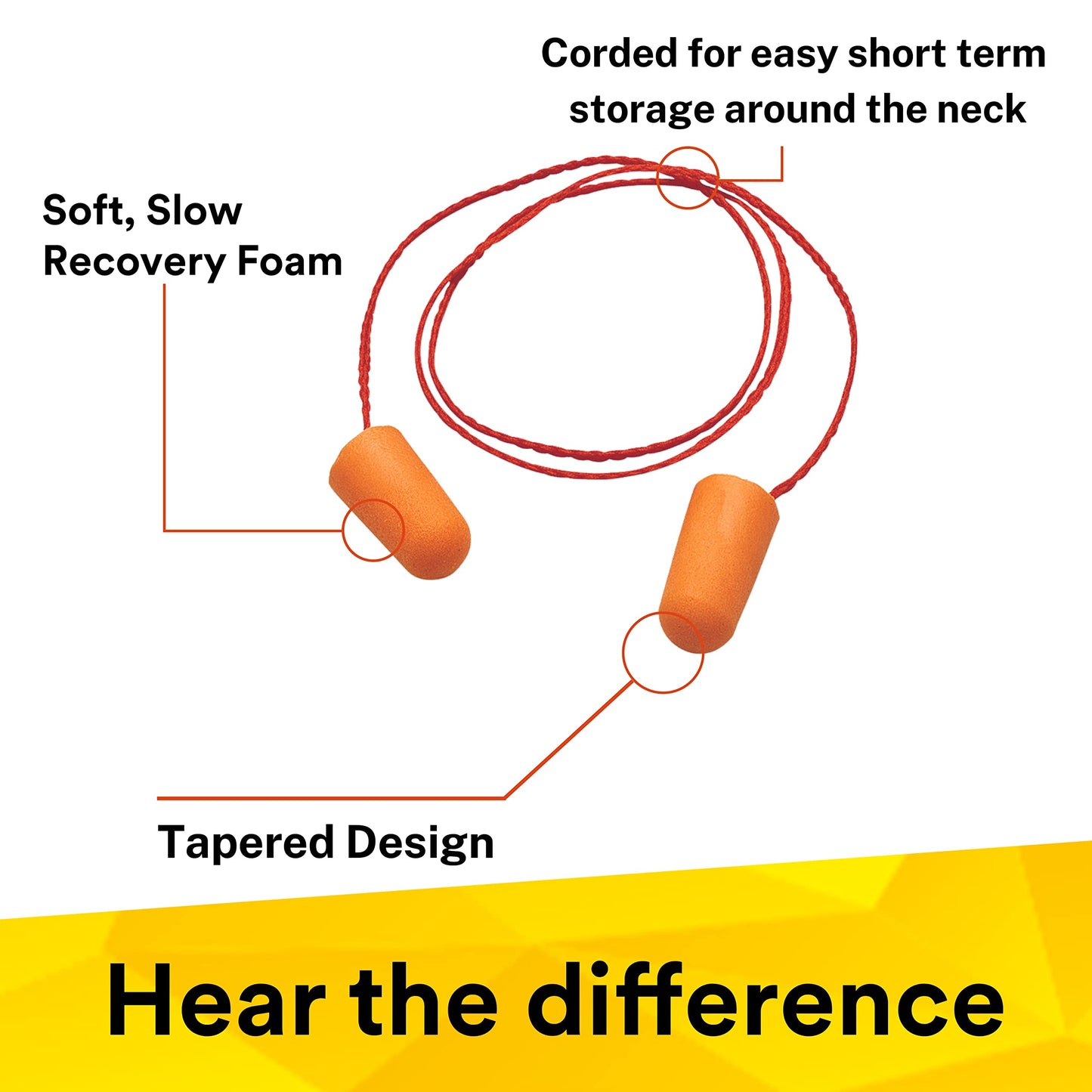 3M Nrr 29Db 1110 Ear Plug Pack Of 10