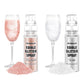 Pandalab Edible Glitter Spray - Food Grade Luster Dust for Drinks & Desserts - 0.35oz - White & Rose Gold