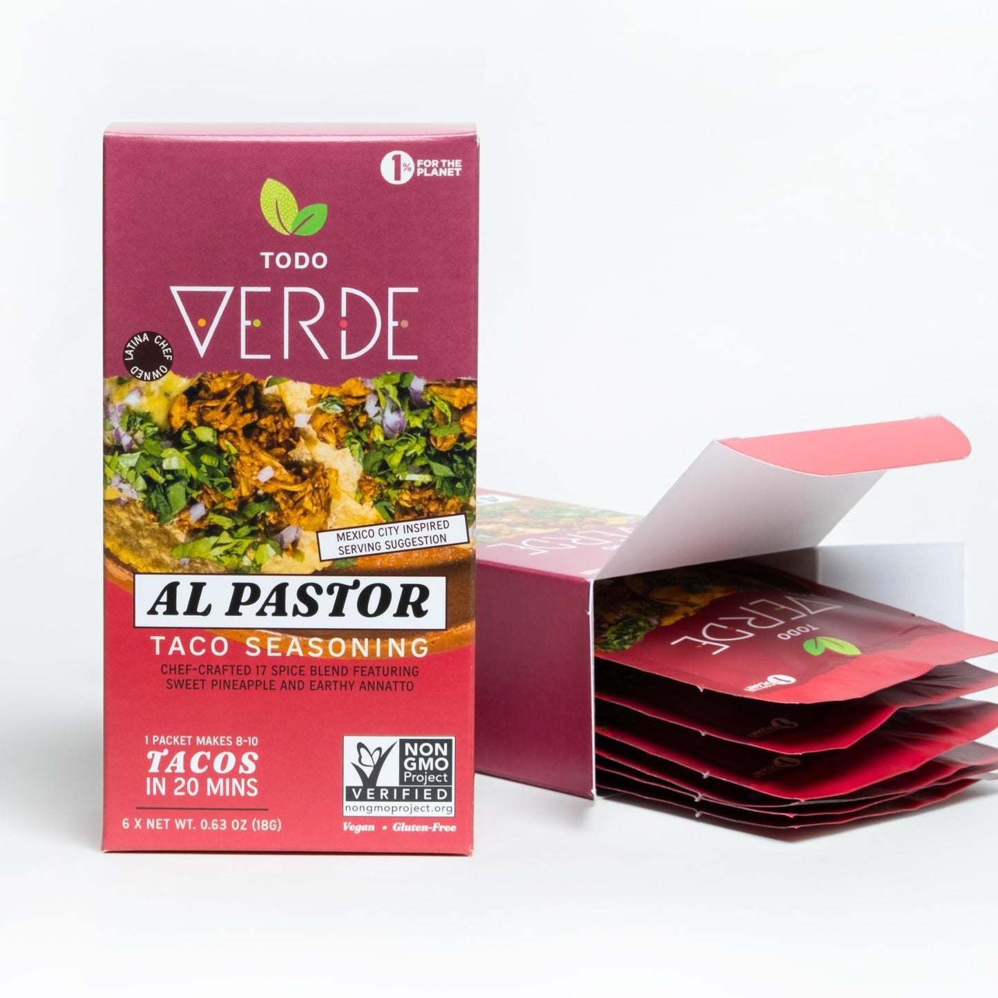 Al Pastor Healthy Taco Seasoning Packets - Todo Verde Mexican Seasoning Mix | Chef Curated Taco Blends With Sweet Pineapple & Bl