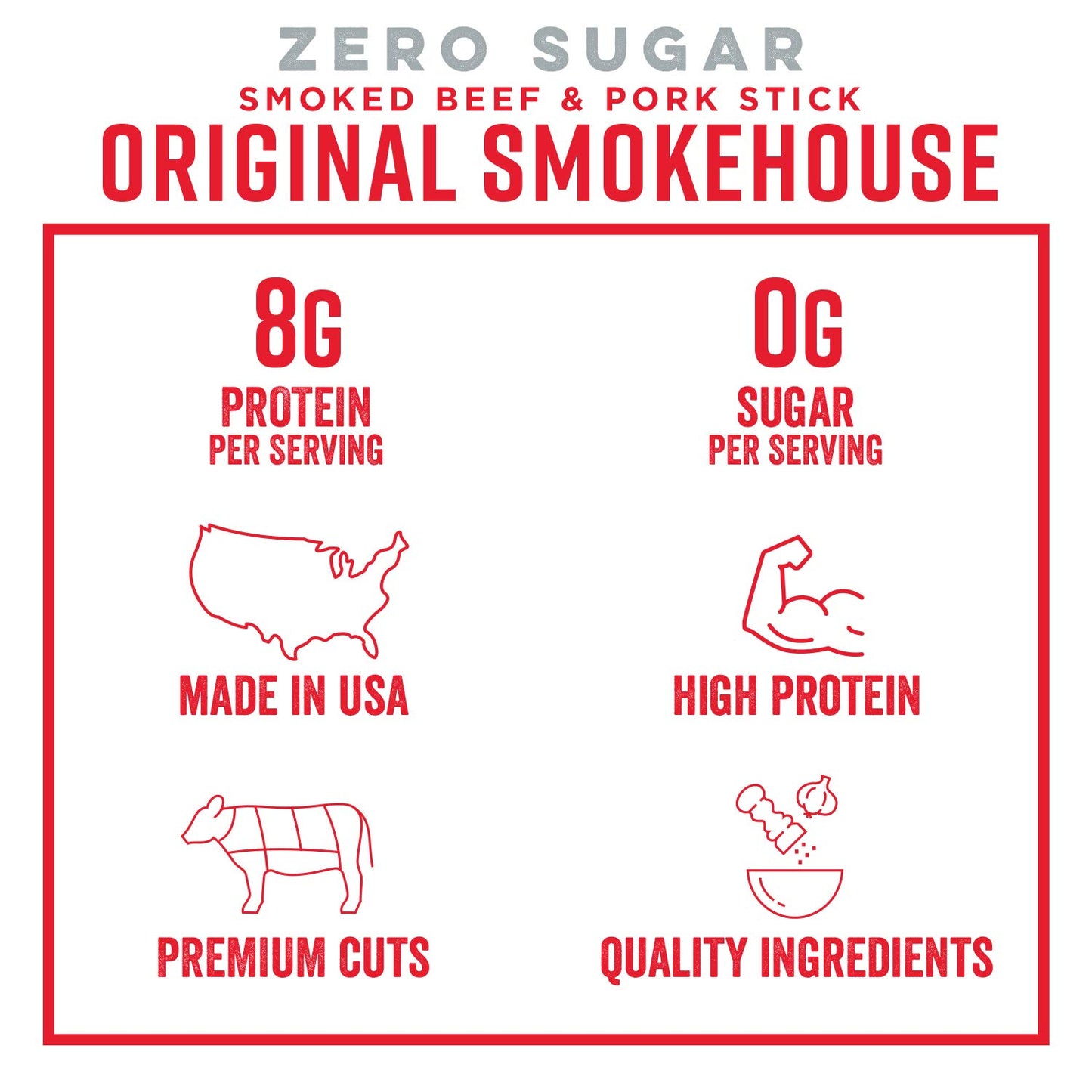 Chefs Cut Real Snack Sticks, High Protein Meat Snack, Gluten Free, Keto-Friendly, 1 oz Stick, 16-Count Bag