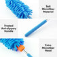 Microfiber Duster For Cleaning, Tukuos Hand Washable Dusters With 2Pcs Replaceable Microfiber Head, Extendable Pole, Detachable