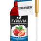 Syruvia Sugar Free Strawberry Syrup With Syrup Pump Dispenser - Strawberry Syrup Flavor, 25.4 fl oz - Perfect for Cocktails, ice