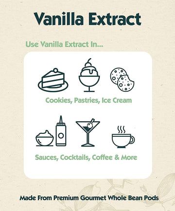 Native Vanilla 4 oz Pure Vanilla Extract - 100% Vegan, Non-GMO, Gluten-Free, Sugar Free