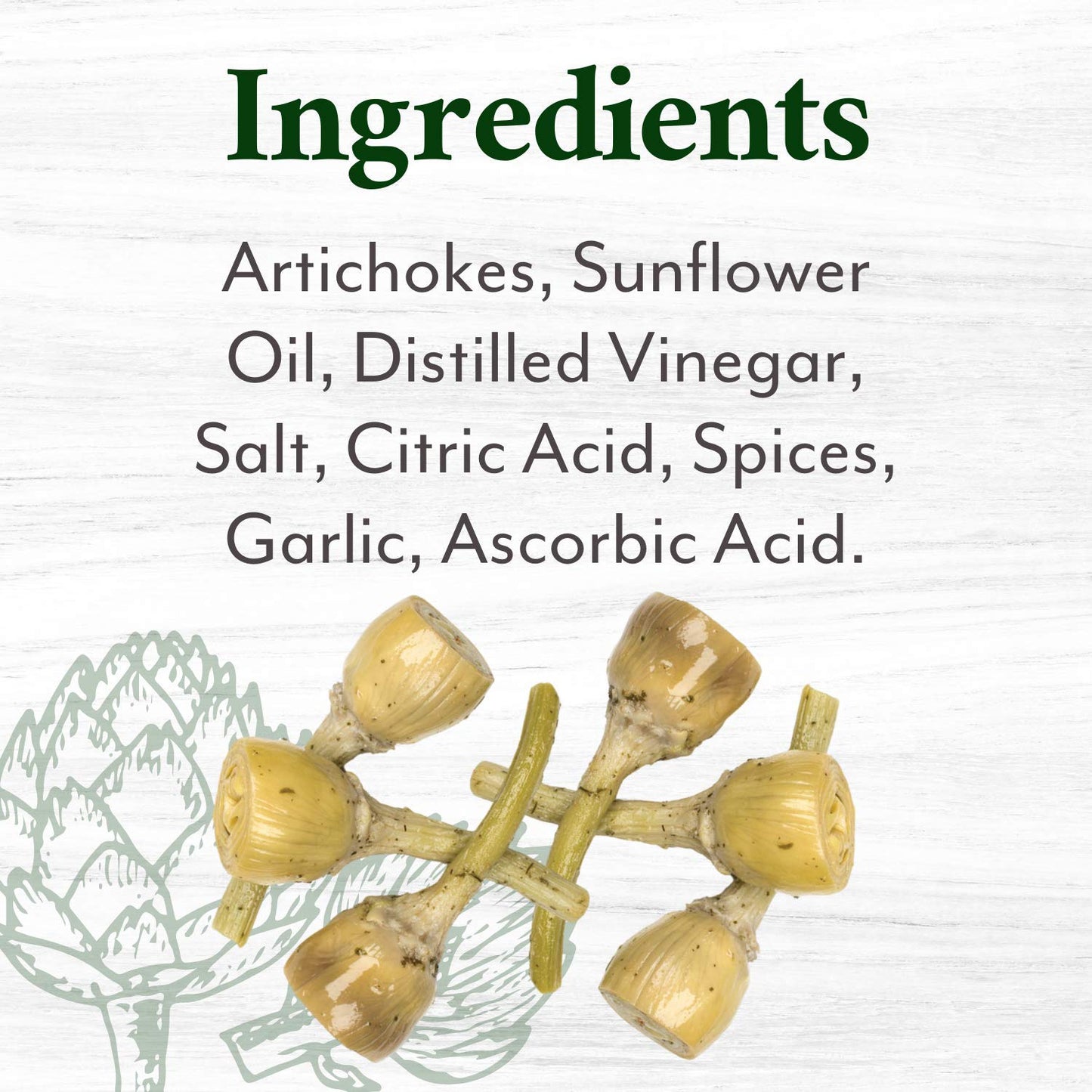Roland Foods Roman Style Artichoke Hearts with Stalks  Specialty Imported Food  2 LB 15.6 Oz