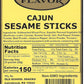 Golden Flavor Sesame Sticks - Cajun - 3 Pounds Total - (4) 12 Ounce Bags