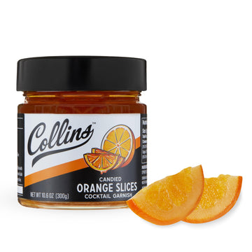 Collins Candied Orange Slices in Syrup, 10.6oz, Set of 1, Orange, Model 11433