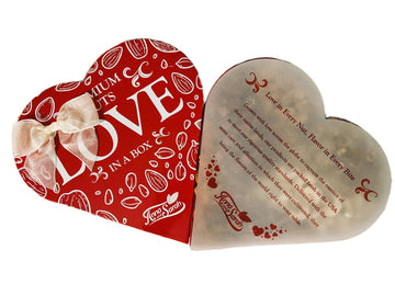 Anna And Sarah 2 Pack Premium Mixed Nuts Large Size Heart Shaped Gift Basket, Walnut-Almond-Cashew-Oregon Hazelnut-Apricot Seed-