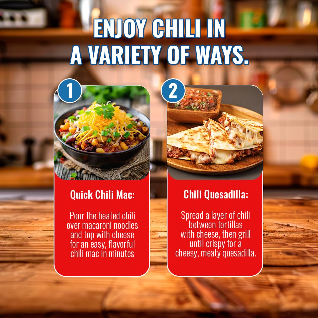 Skyline Chili Original Cincinnati-Style Chili - Authentic Recipe In Microwavable Pouches - Ideal For Cheese Coneys, Hot Dogs, &