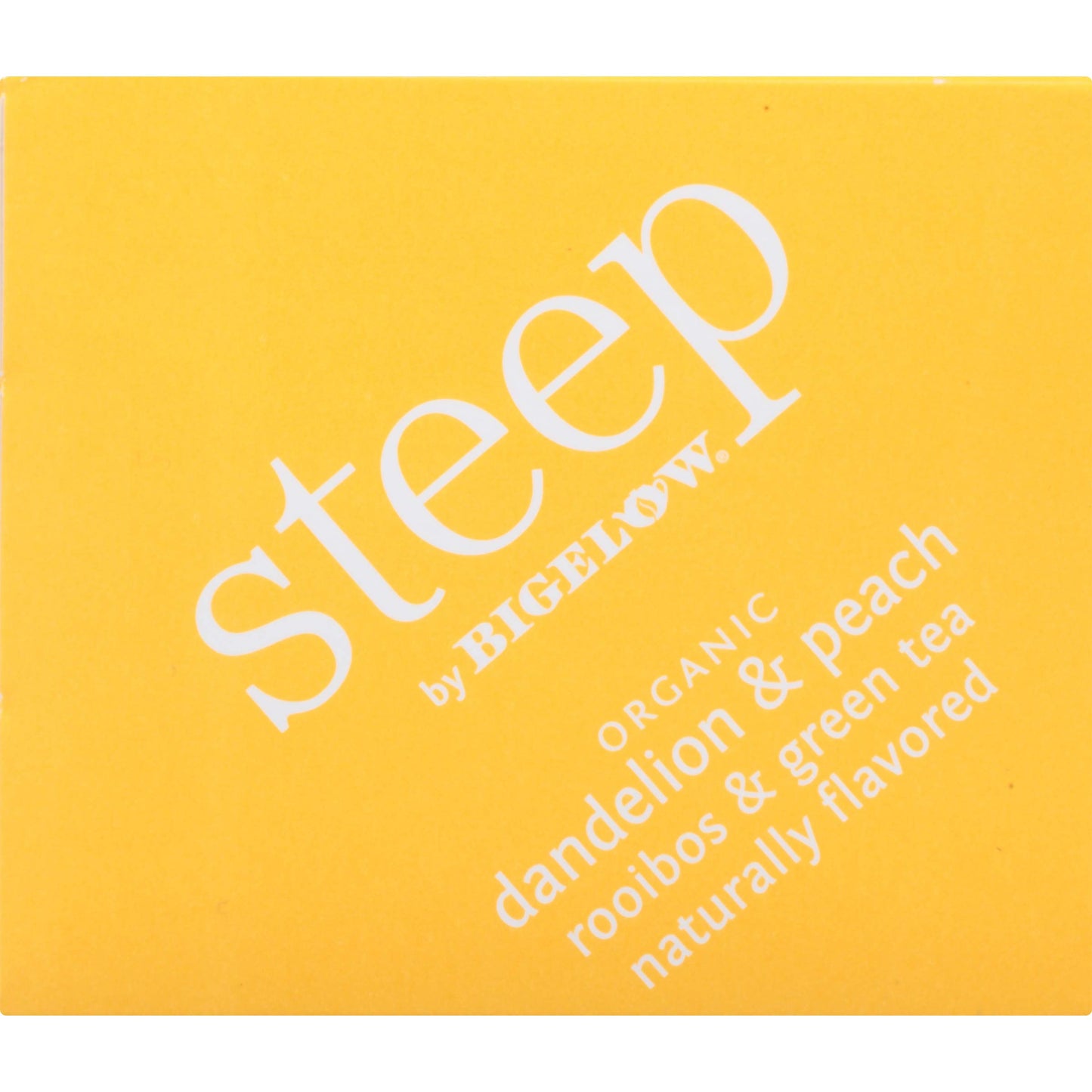 Steep By Bigelow Organic Dandelion And Peach With Rooibos And Green Tea, Caffeinated, 20 Count (Pack Of 6) 120 Total Tea Bags