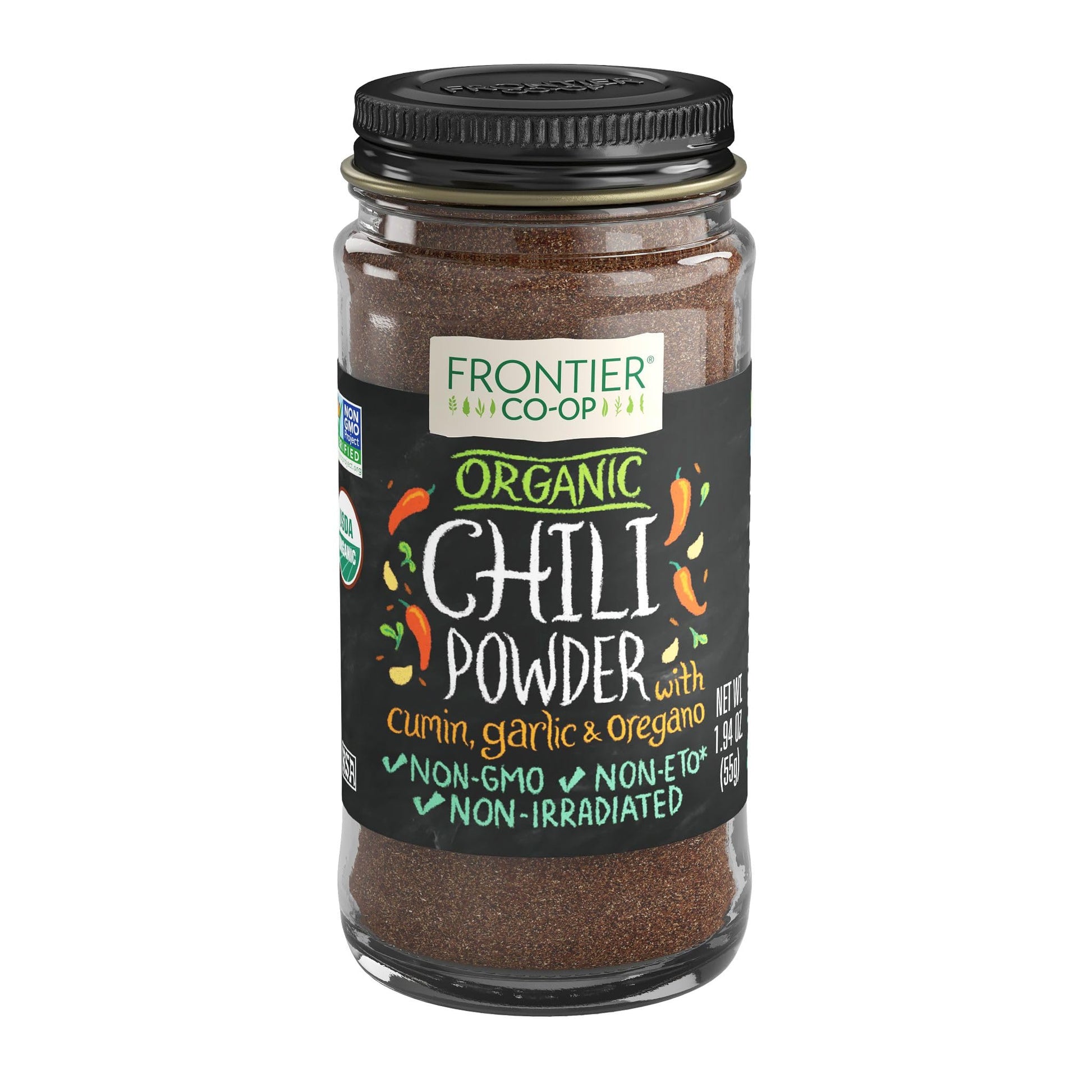 Frontier Chili Powder, Organic, 1.94 Ounce (Pack Of 12)