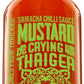 Crying Thaiger Sriracha Mustard Chili Sauce in Squeeze Bottle 18.5 Ounce, Vegan, Gluten Free, Non-GMO, from Thailand (Pack of 12