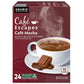 Café Escapes Café Mocha Coffee, 24 Count, U-S9985, 4 Count (Pack of 24)