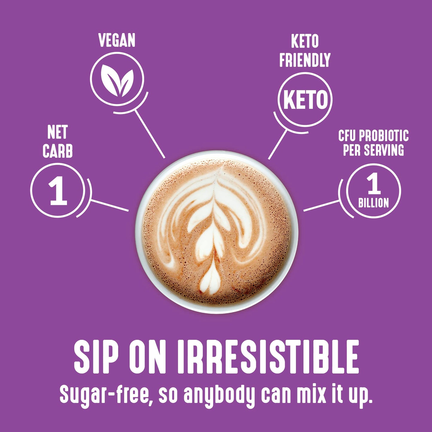 Lakanto Sugar Free Drinking Chocolate - Sugar Free, Cold Or Hot Cocoa Powder Mix With Shelf Stable Probiotics, Monkfruit Sweeten