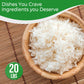 20 Pounds (LBS) Organic Premium Thai Hom Mali Jasmine Rice | Endorsed By Pro Chefs | Four Elephants Brand | Cooking Instructions