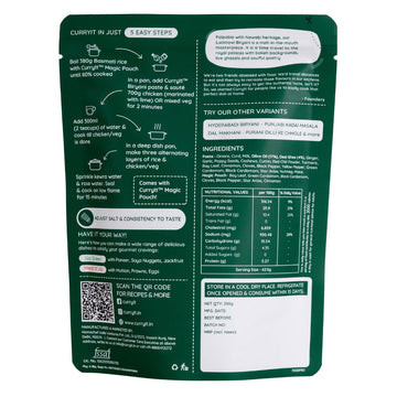 Curryit Biryani Masala | Lucknowi Biryani Curry Paste | Just Add Rice & Chicken, Mutton, Paneer | Ready In 30 Mins | Serves 6 |
