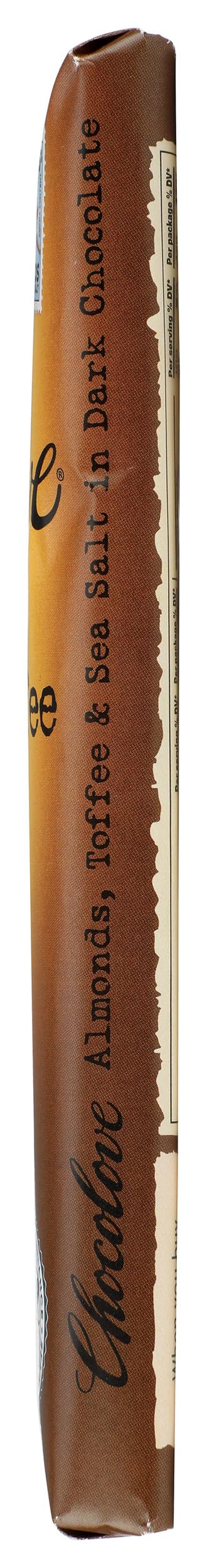 Chocolove Xoxox Bar Almond Toffee Salted, 3.2 Ounce