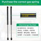 C16-06389 14 Inch 24Lb107N Gas Struts Shocks Spring Lift Support For Leer Camper Shell Topper Rear Windows Door Truck Cap Toolbo