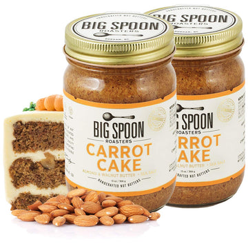 Big Spoon Roasters Carrot Cake Almond & Walnut Butter W/ Maple Syrup & Sea Salt - Keto Friendly & Paleo - Crunchy Almond Butter
