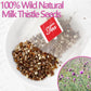 ULTHMOK Milk Thistle Tea Bags, 100% Wild Seeds, Caffeine Free, 100 Count