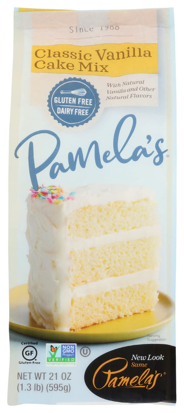 Pamelas Classic Vanilla Cake Mix, 21 oz