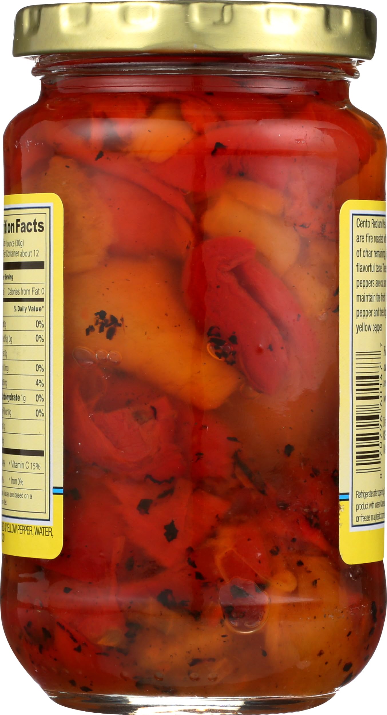 CENTO FOODS Peppers Red Yellow Roasted, 12 OZ
