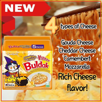 Samyang Quattro Cheese Hot Chicken Flavored Buldak Ramen