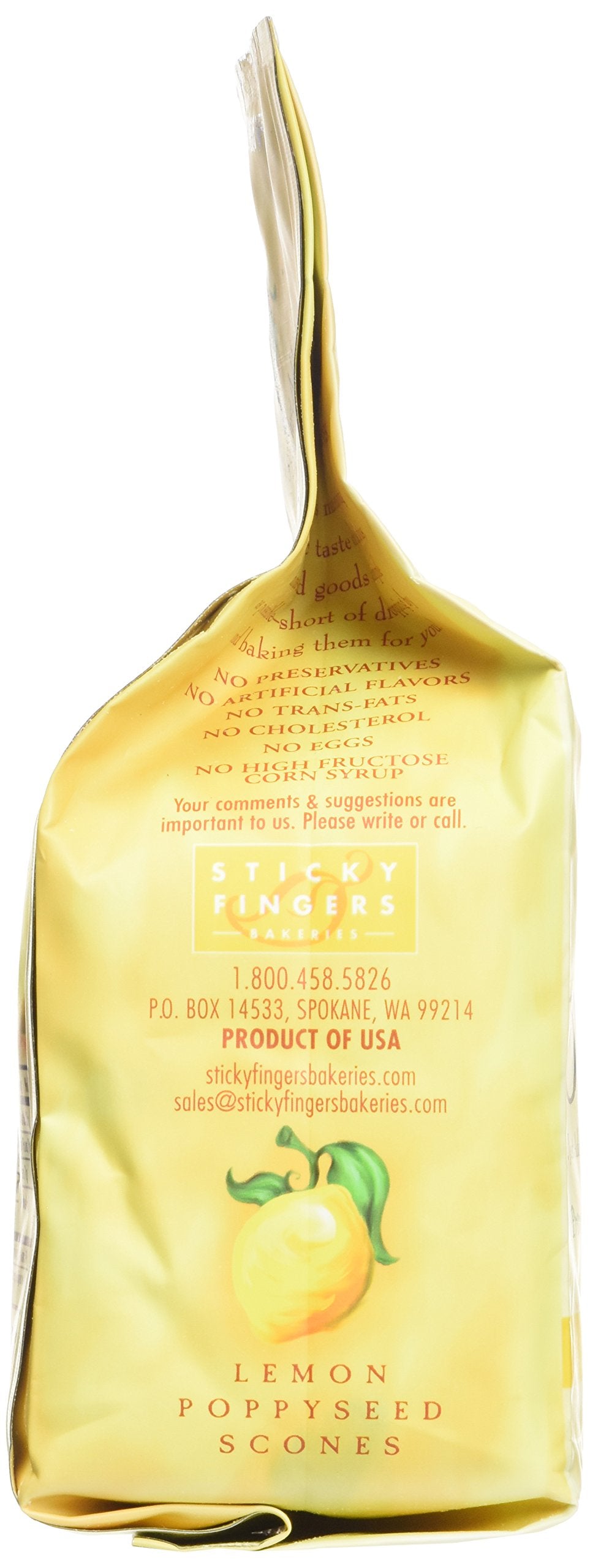 Sticky Fingers English Scone Mix Lemon Poppyseed 15oz