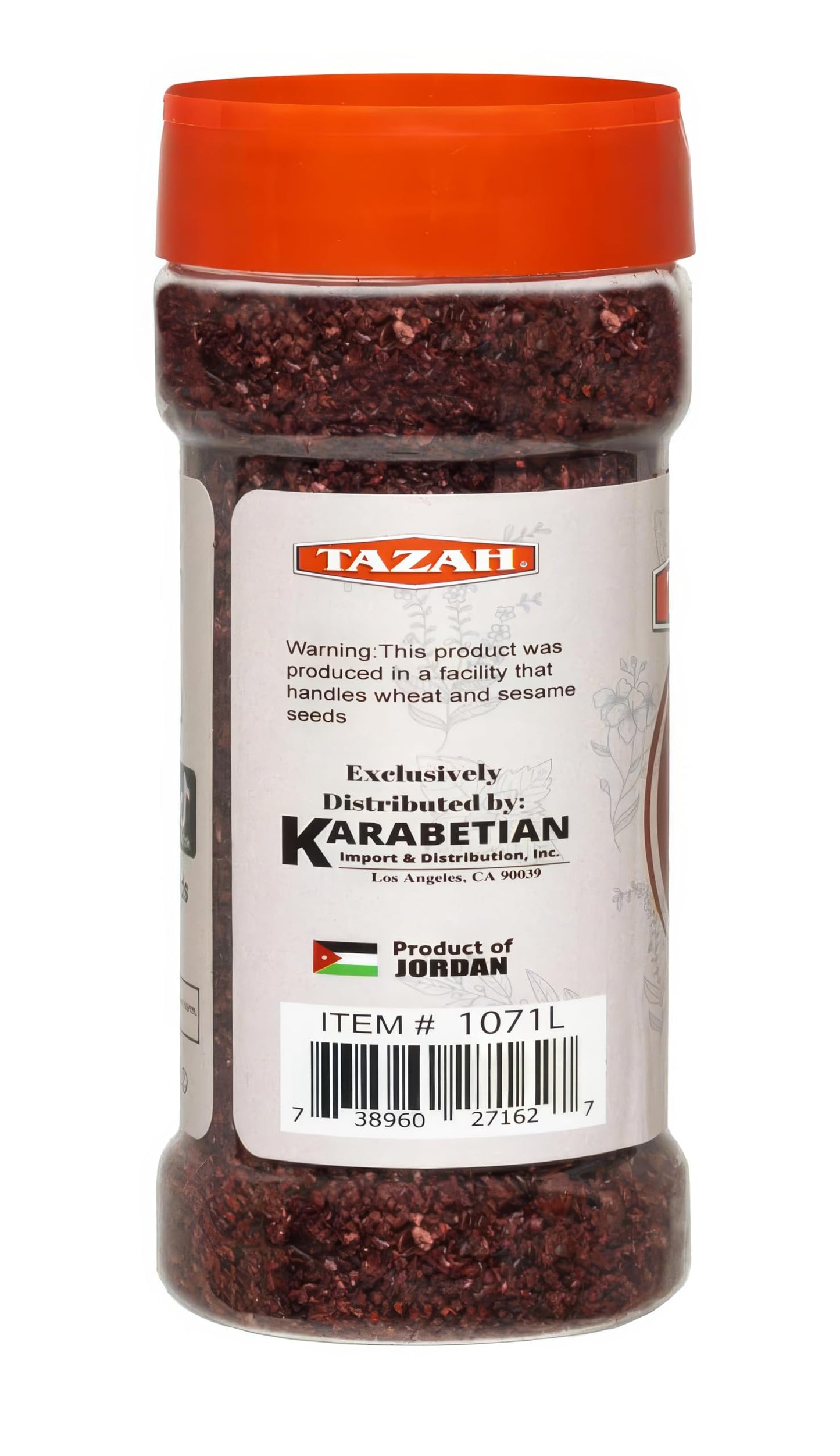 Tazah Pure Sumac Spice 3.52 Oz (100G) Coarse Ground Sumac From Jordan - Essential Ingredient For Mediterranean And Middle-Easter