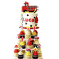 ZHUOWEISM Fire Truck Cupcake Toppers, 30 PCS, Bamboo, Design 3, Small, Fire Department Theme, Baby Shower Birthday Party Decorations