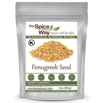 The Spice Way Fenugreek Seeds - Whole, 8 Ounce (Pack of 1)