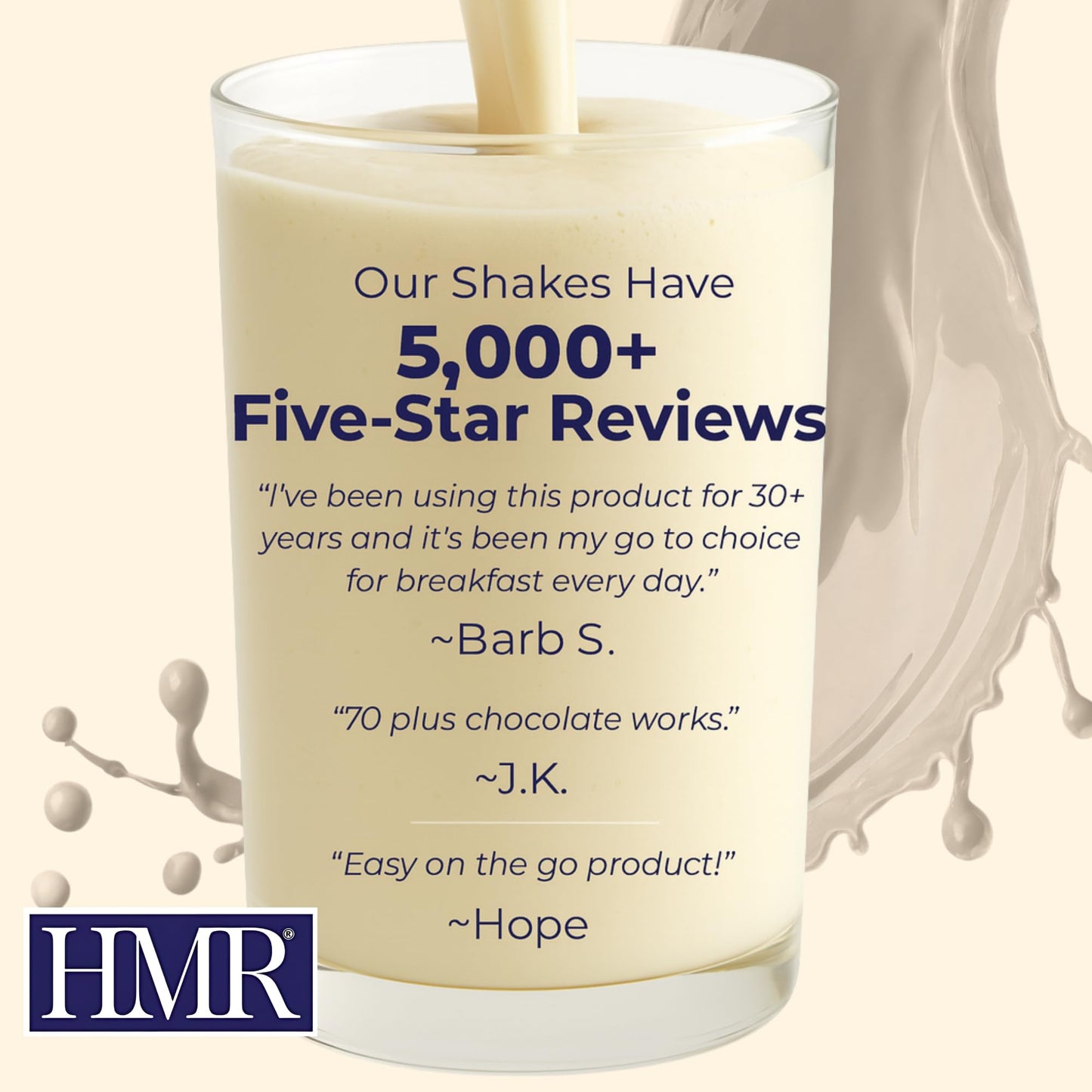 HMR 70 Plus Shake & Pudding Mix | Meal Replacement Powder | Lactose-Free | 15g Protein | Easy to Make | Low Calorie (7.35 Ounce