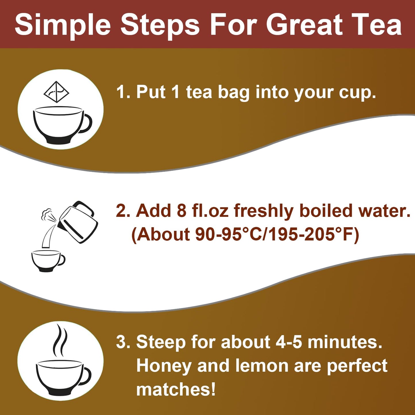 FullChea Mullein Leaf Tea Bags - 20 Non-GMO Caffeine-free Herbal Teabags, 3g Each, Natural Healthy Tea