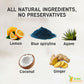 Raw Fountain Immunity Shots - Blue Spirulina, Agave, Lemon, Ginger - 2 Fl Oz (Pack of 20) - All Natural, Cold Pressed, No Preservatives