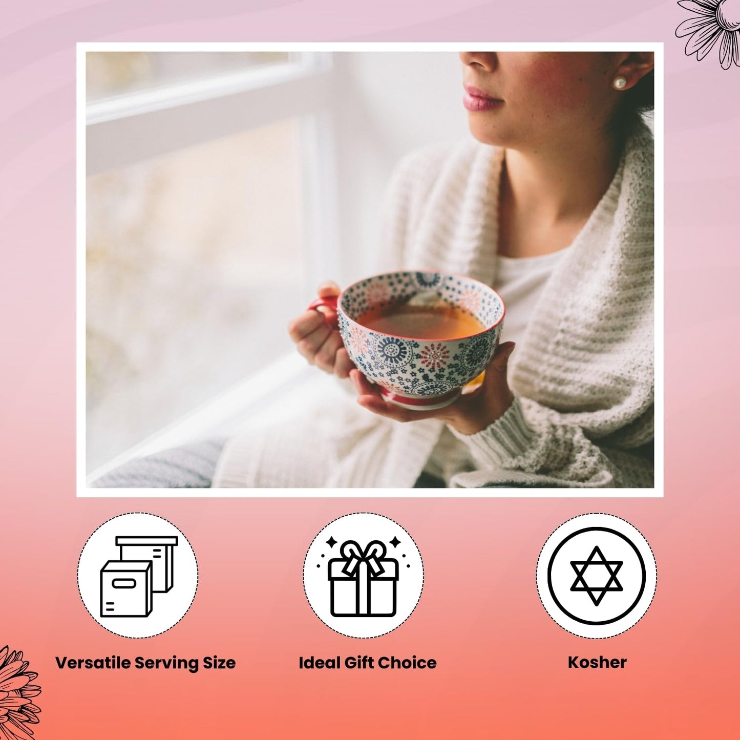 Ceremonie Herbal Tea Variety Pack - 12 Count Assorted Silky Mesh Teas - Kosher Tea Gift Collection