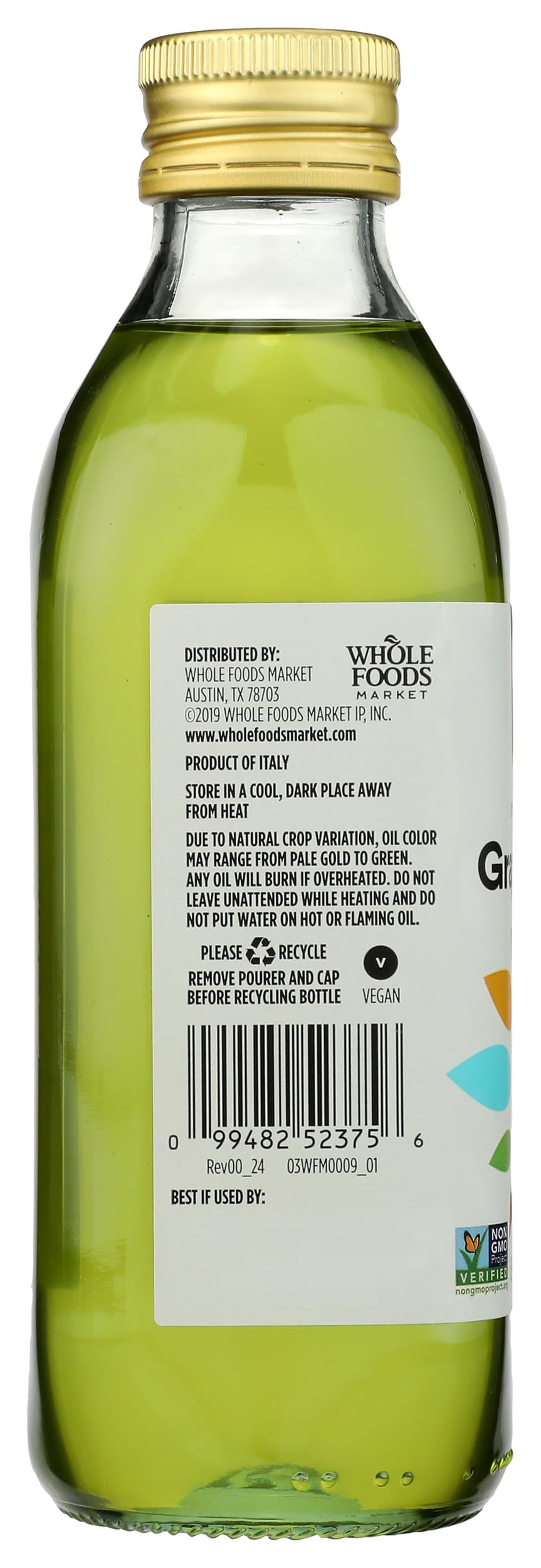 365 By Whole Foods Market, Grapeseed Oil, 16.9 Fl Oz