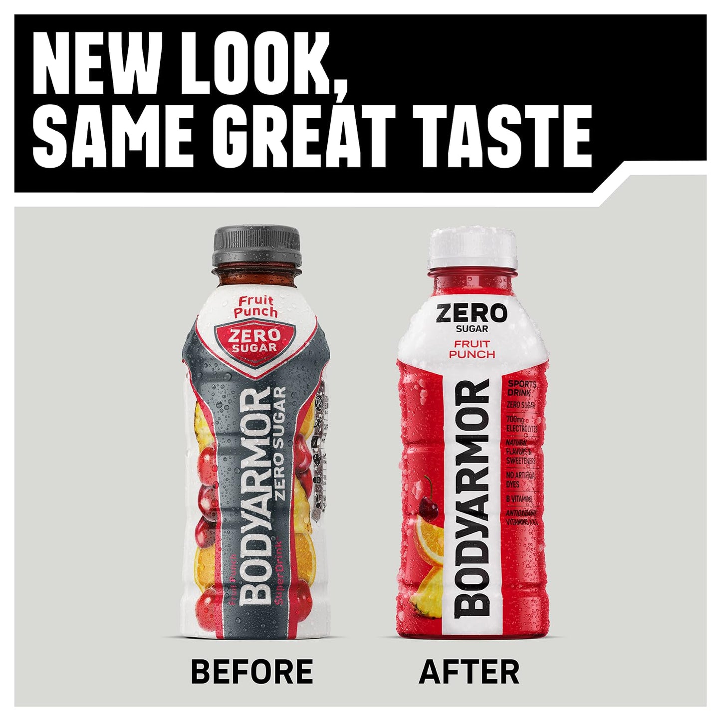 BODYprotective covering ZERO Sugar Cherry Berry Lemonade Sports Drink - Low-Calorie, Natural Flavors, 12 oz (Pack of 8)