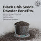 Pride Of India Premium Black Chia Seeds Powder, 1 lbs (454 gm), Mild Nutty Flavor, Freshly Milled for Baking and Thickening