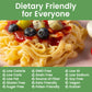Hethstia Shirataki Noodle Low-Carb Pasta Variety Pack- Spaghetti, Fettuccine and Rice, Low Calorie Konjac Noodles Sugar Free, Gl