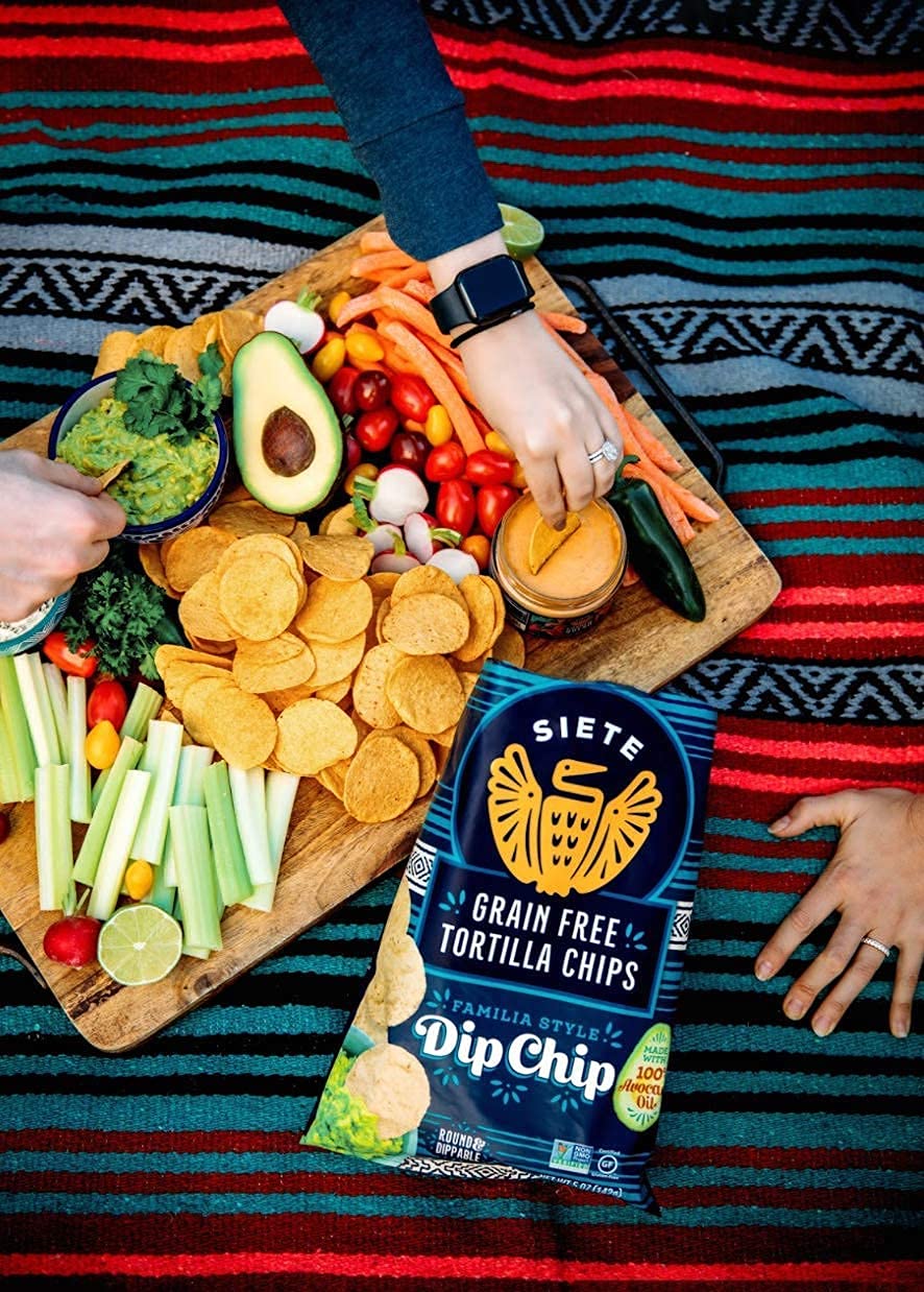 Siete Grain Free Tortilla Chips | Gluten Free Chips | Paleo & Vegan Snacks | Non Gmo | Dip Chip, 5 Ounce (Pack Of 3)