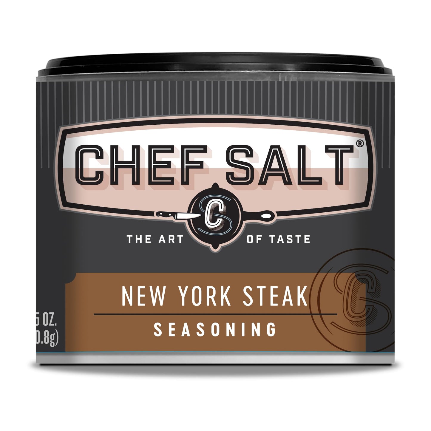 CHEF SALT NY Steak Seasoned Salt, 2.5 oz Salt Shaker