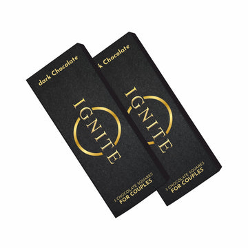 Ignite Chocolate Bars (2 Box) | Luxurious Dark Chocolate For Uplifting Mood & Vitality | Ideal For Men & Women,Vegetarian And Gl