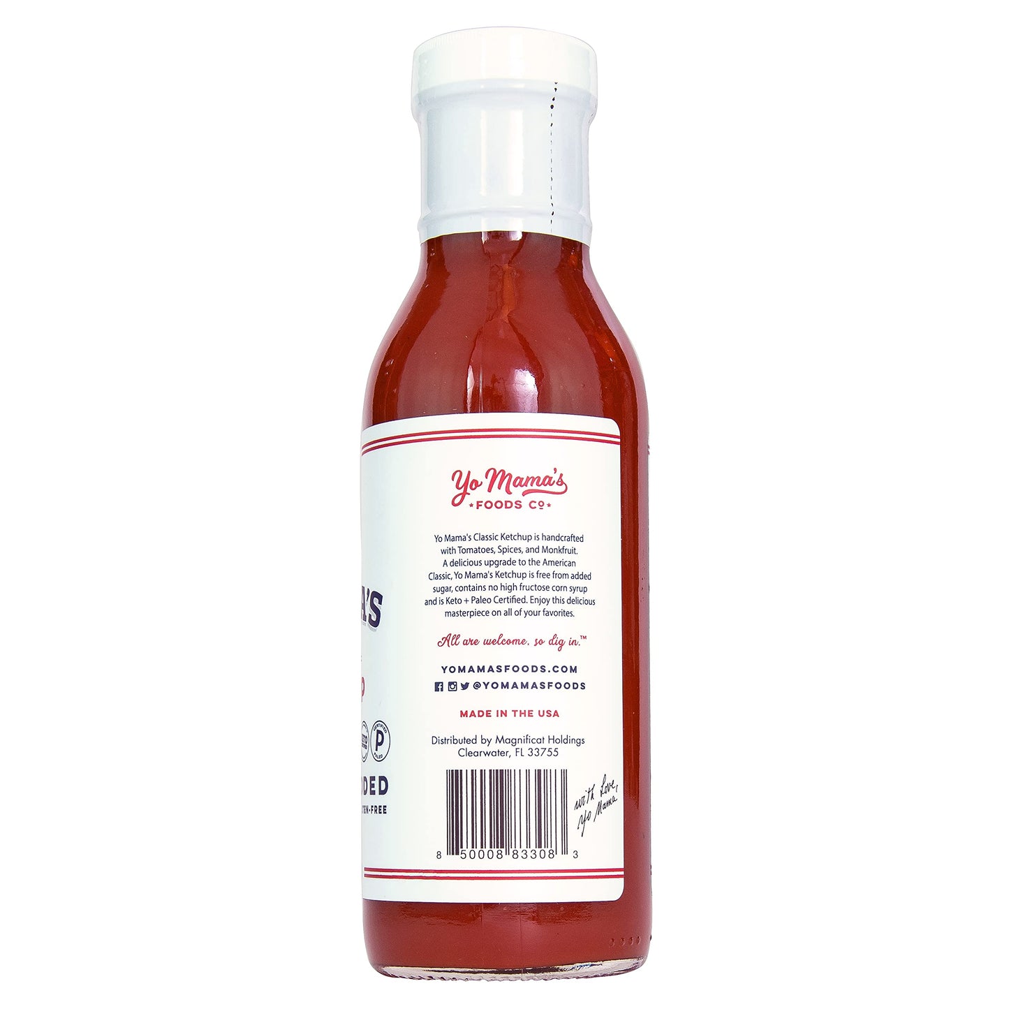 Yo Mama'S Foods Keto Classic Ketchup - Pack Of (4) - No Sugar Added, Low Carb, Vegan, Gluten Free, Paleo Friendly, And Made With
