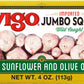Vigo Premium Imported Canned Seafood, Jumbo Squid In Sunflower & Olive Oil, Specialty Flavored, Perfect For Recipes And Dishes (Jumbo Squid In Sunflower & Olive Oil, 4 Ounce (Pack Of 10))