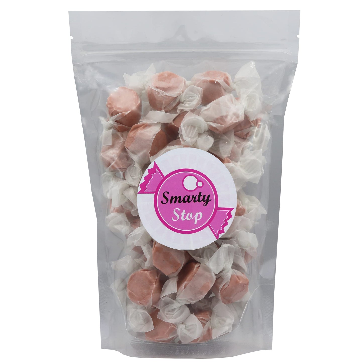 Gourmet Soft And Chewy Salt Water Taffy Candies - Individually Wrapped - Bulk Bags (Caramel, 2 Pound (Pack Of 1))
