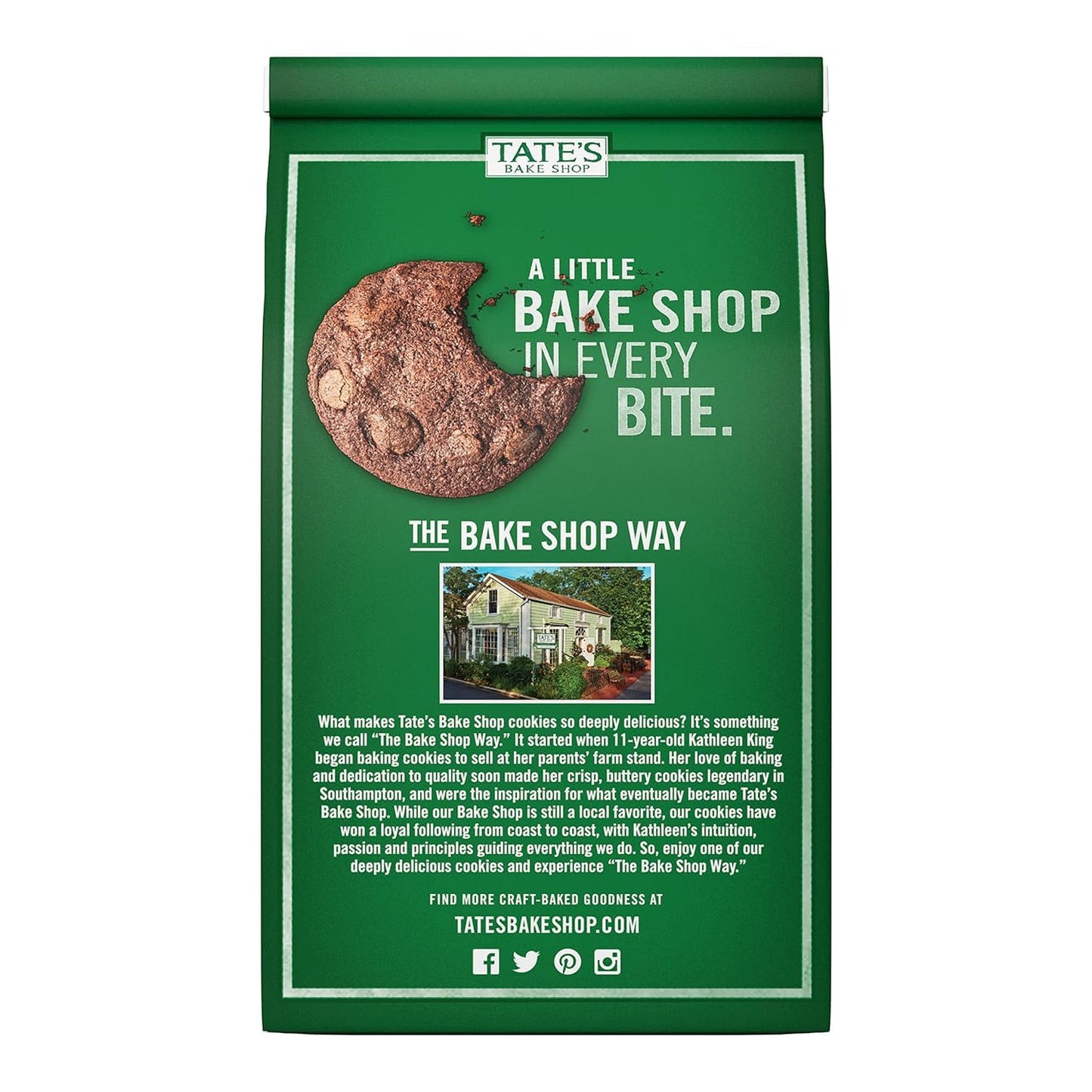 Tate'S Bake Shop Double Chocolate Chip Cookies, 7 Oz (Pack Of 6)