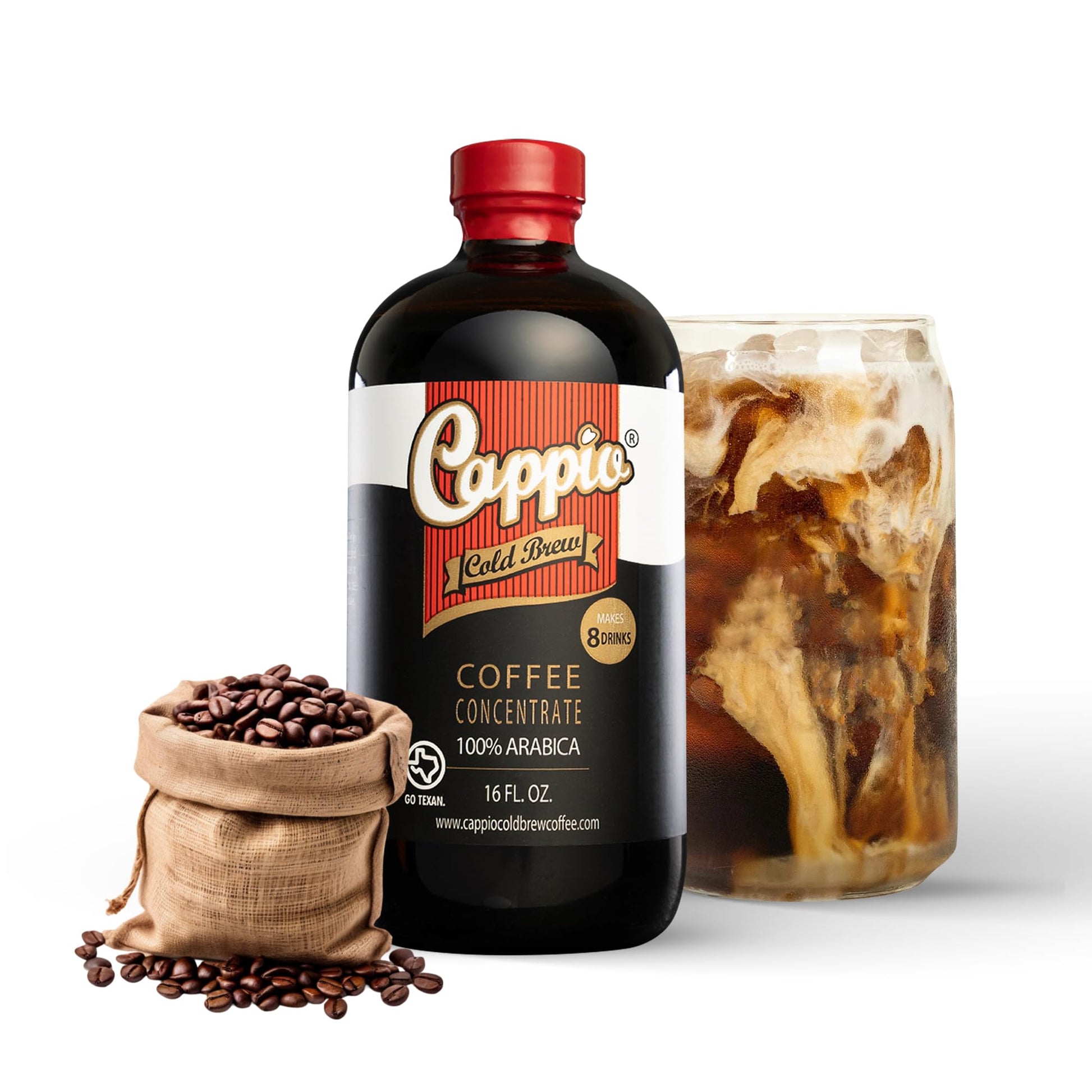 Cappio Cold Brew Concentrate - 1 Pack | Smooth & Versatile Coffee Concentrate | Small-Batch Roasted | 16 fl oz