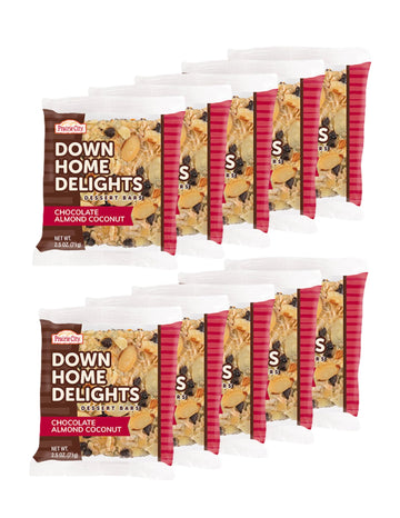 Prairie City Bakery Down Home Delights Individually Wrapped 2.5 oz Snack Cakes Pack of 10 (Chocolate Almond)